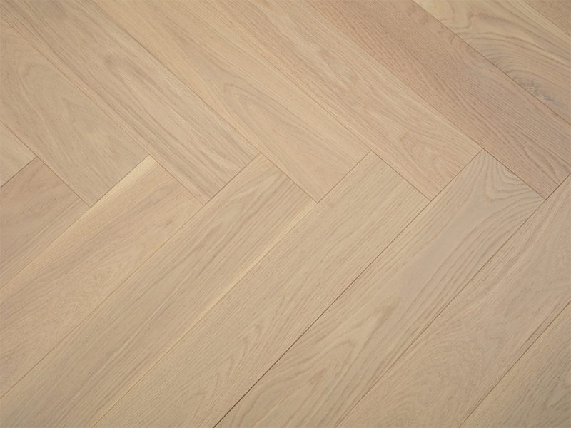Naked Oak Engineered Hardwood American Oak Herringbone Collection Vidar Flooring Kaplan